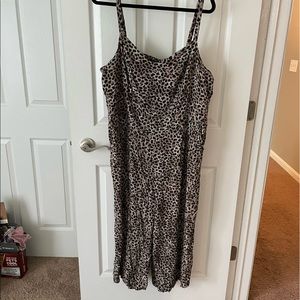Cheetah print torrid jumpsuit like new